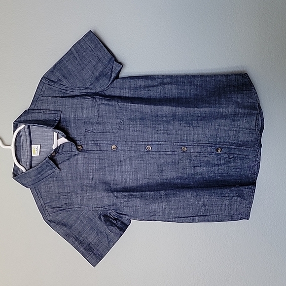 Crazy 8 NWT denim feel button down size small 5-6 - Picture 1 of 6